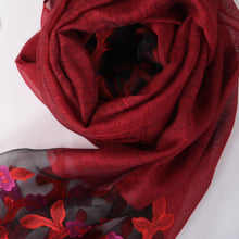 Load image into Gallery viewer, Organza Premium Rusari - Scarlett Red