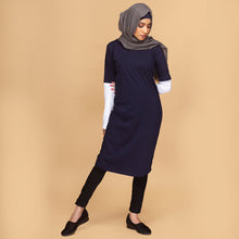 Load image into Gallery viewer, Cut And Sew Tee - Blue & White