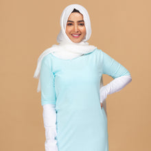 Load image into Gallery viewer, Cut And Sew Tee - Sky Blue & White