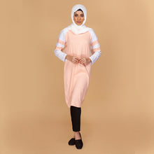 Load image into Gallery viewer, Cut And Sew Tee - Peach & White