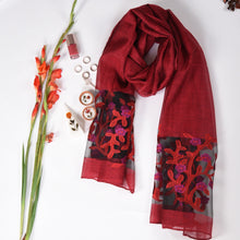 Load image into Gallery viewer, Organza Premium Rusari - Scarlett Red