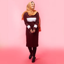 Load image into Gallery viewer, Cut And Sew Tee - Brown & White