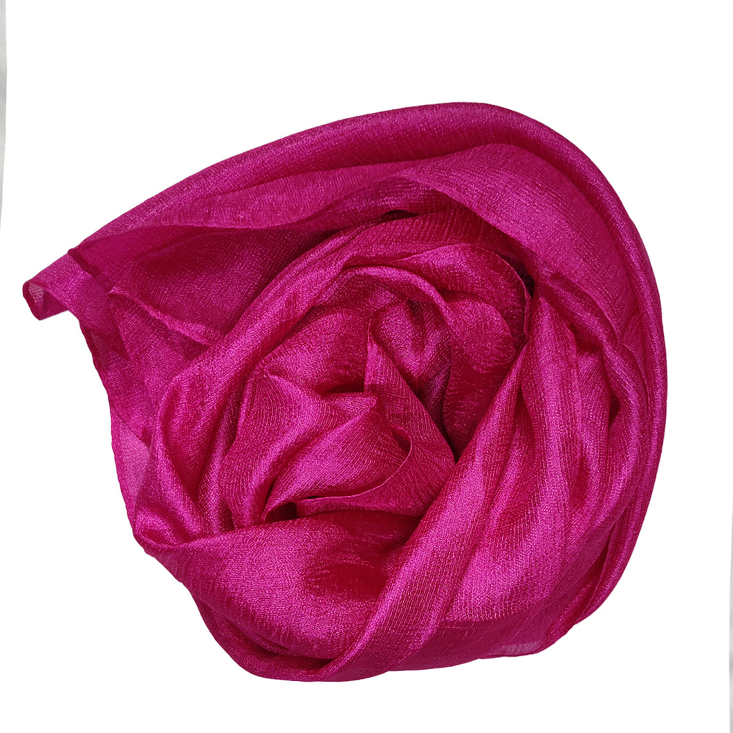 Shimmer Silk Rusari - Magenta Pink