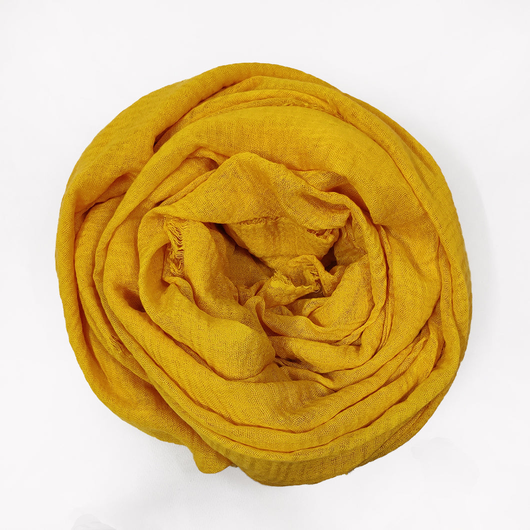 Crinkle Rusari - Mustard Yellow