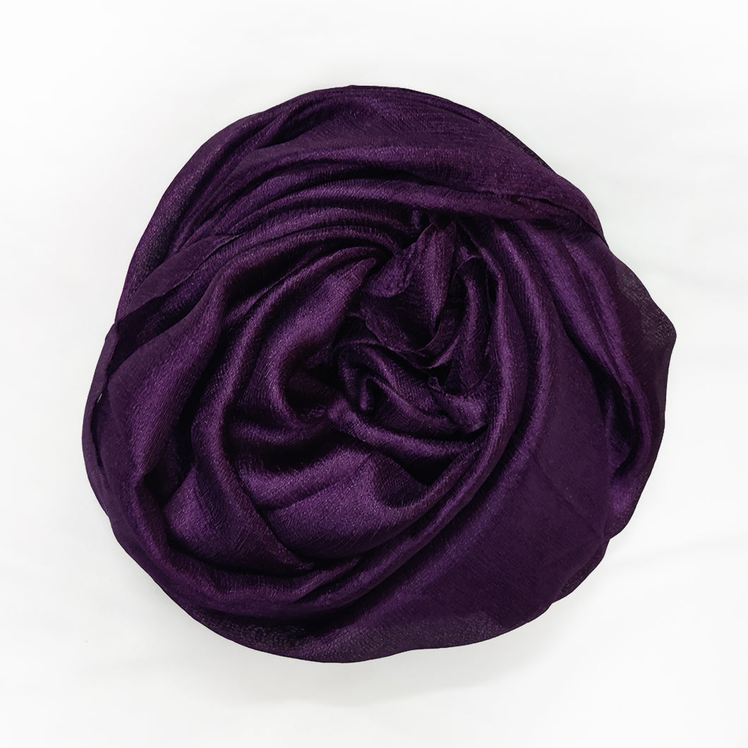 Shimmer Silk Rusari - Dark Purple