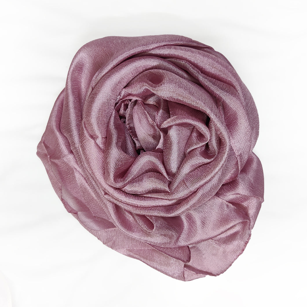 Shimmer Silk Rusari - Onion Pink