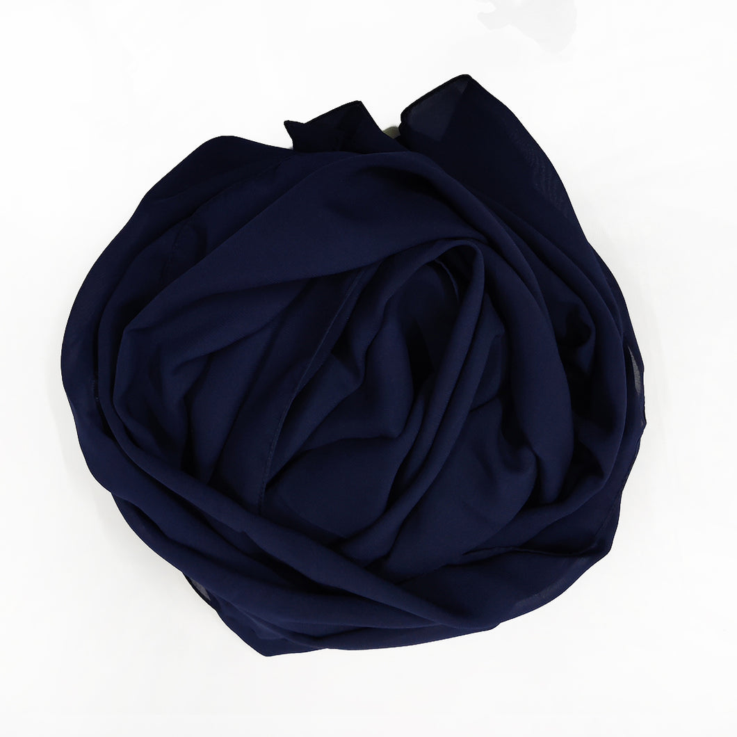 Essential Chiffon Rusari - Midnight Blue