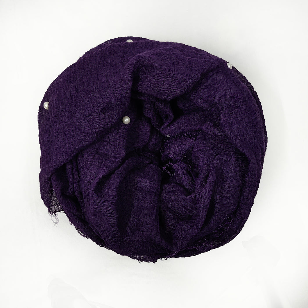 Crinkle Rusari - Dark Purple