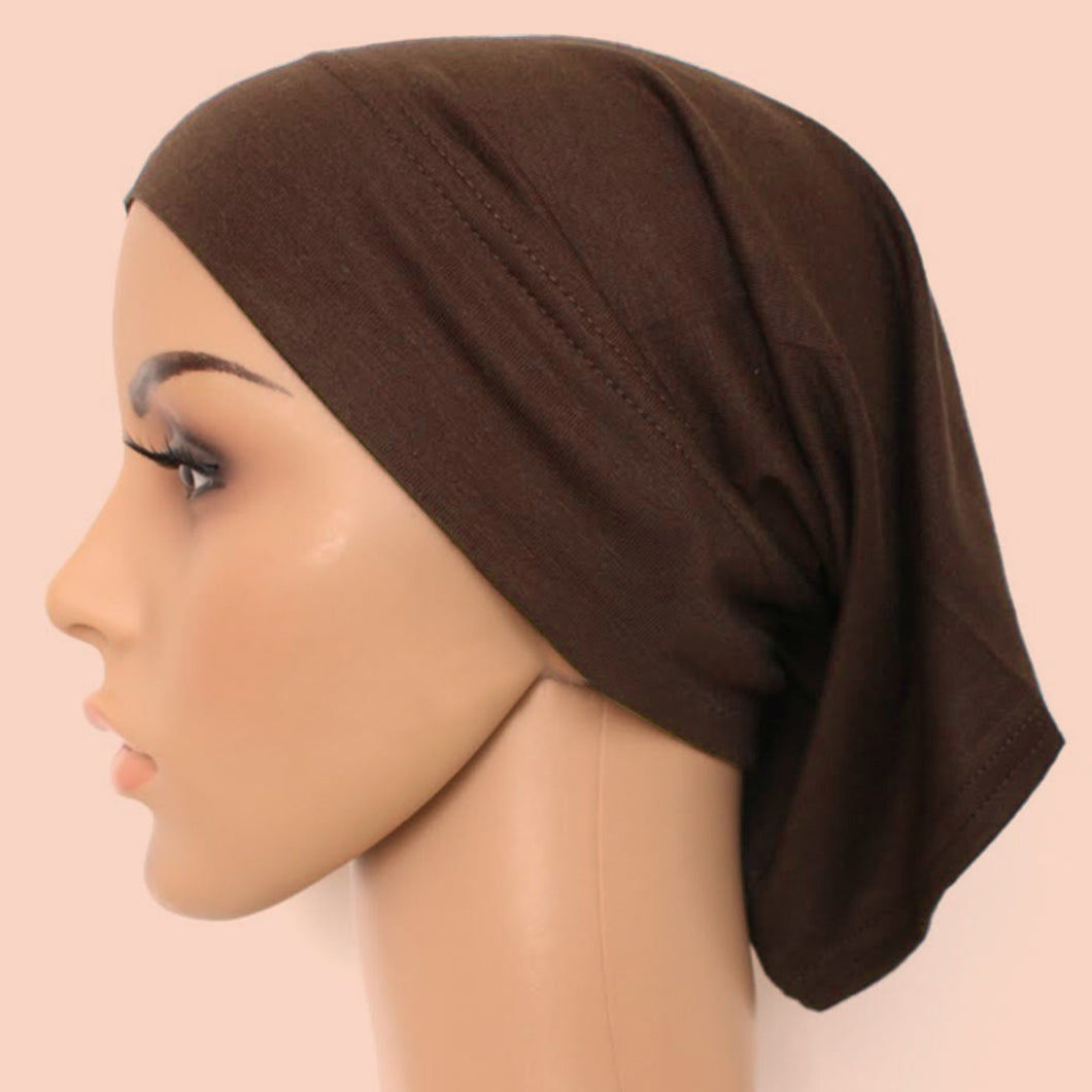 Cotton Tube Cap - Dark Brown