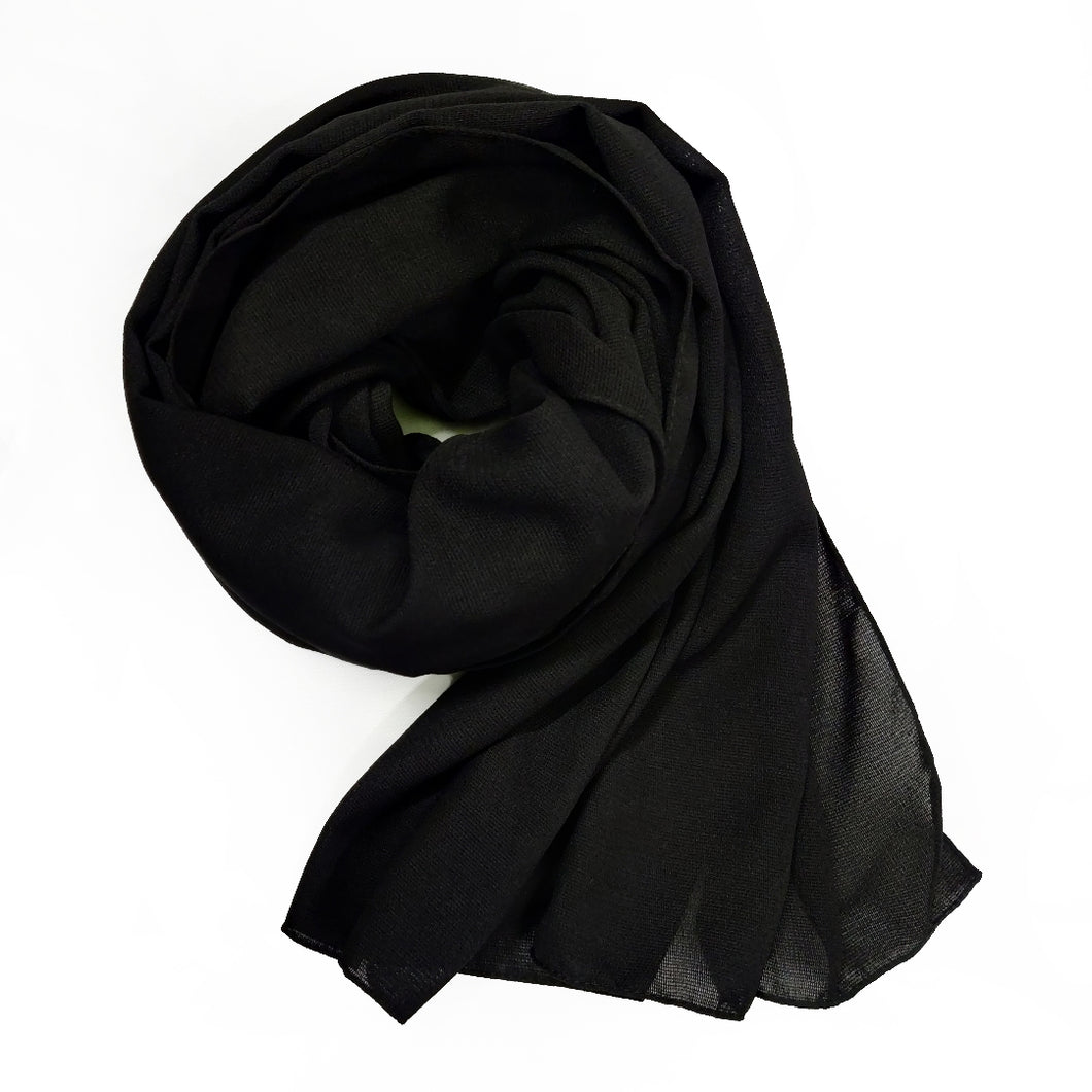 Premium Non-Slip Chiffon - Black Sizzle