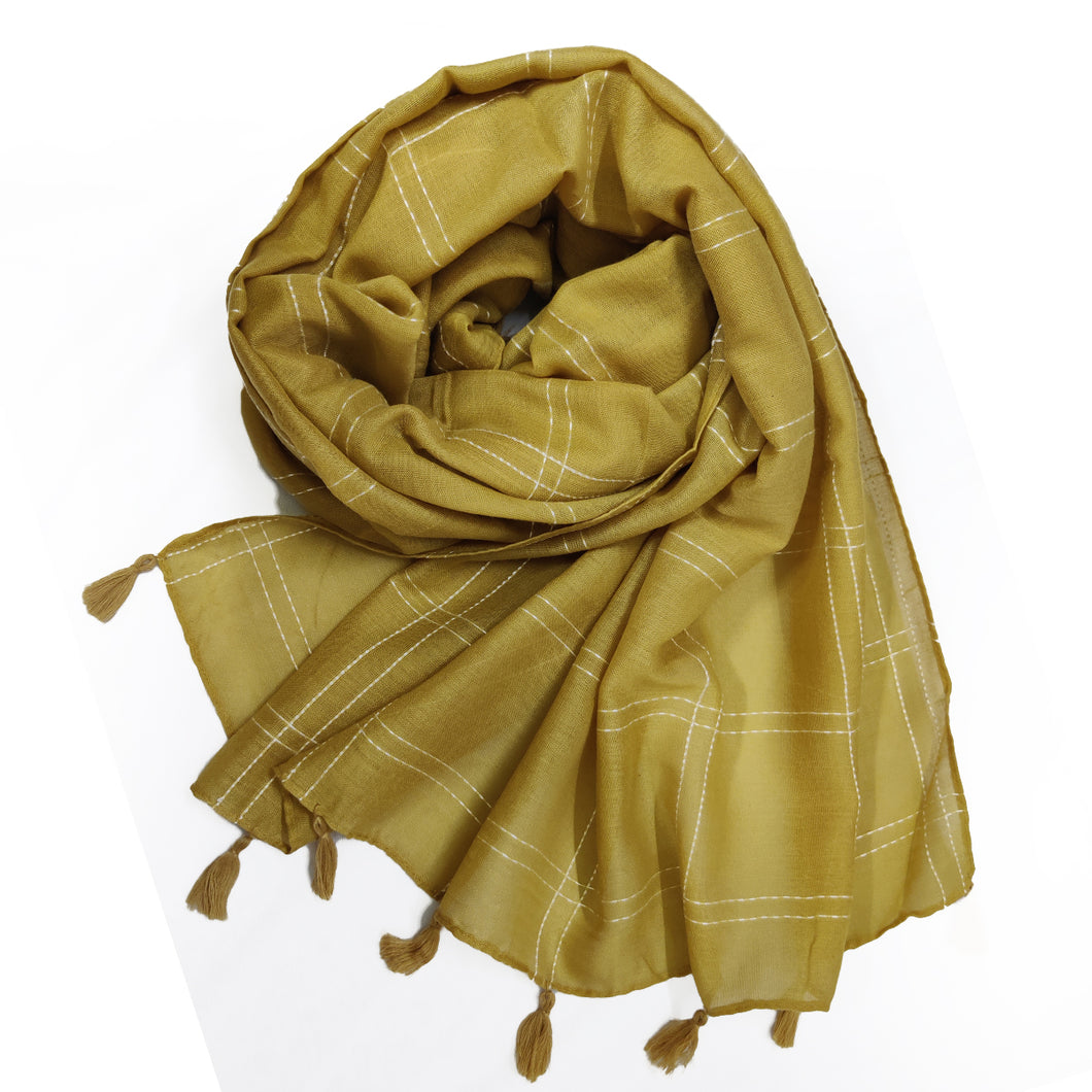 Checkered Rusari - Yellow Gold