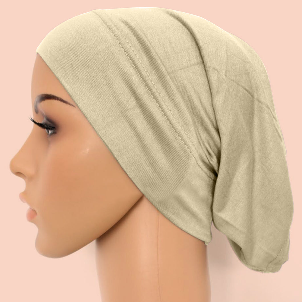 Cotton Tube Cap - Light Beige