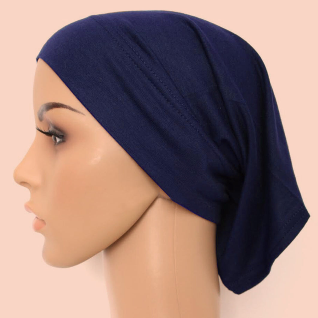 Cotton Tube Cap - Navy Blue