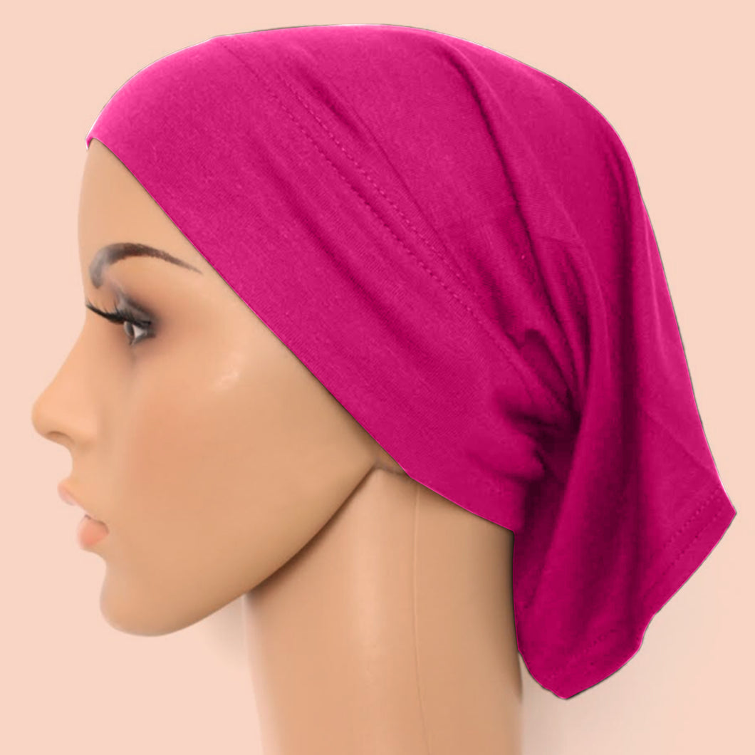 Cotton Tube Cap - Dark Pink