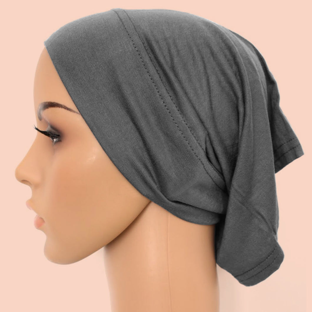 Cotton Tube Cap - Grey