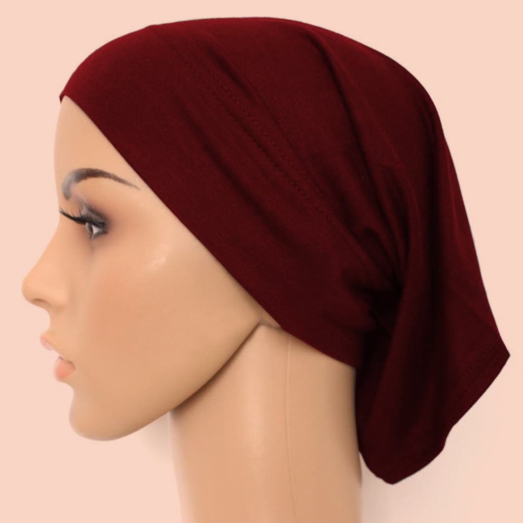 Cotton Tube Cap - Maroon