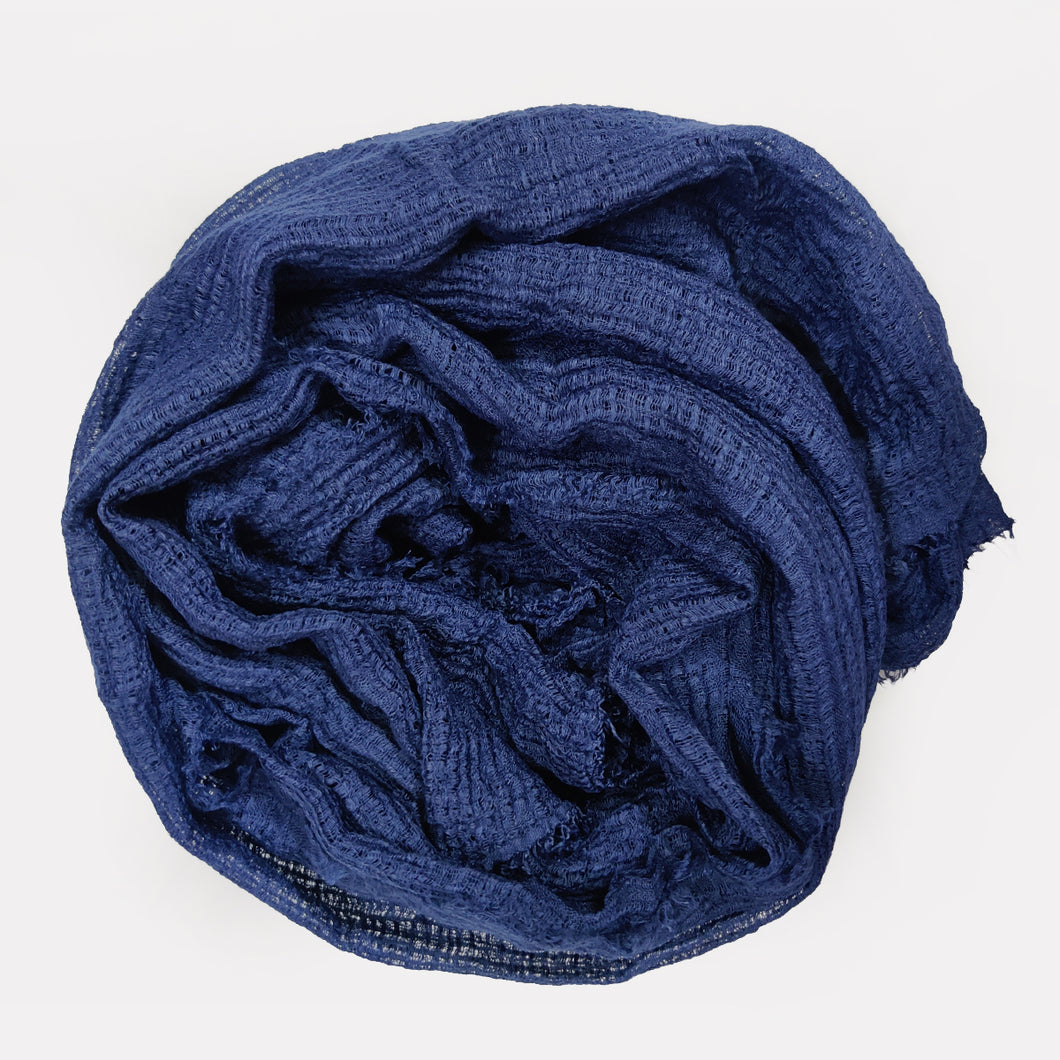 Heavy Crinkle Rusari - Midnight Blue