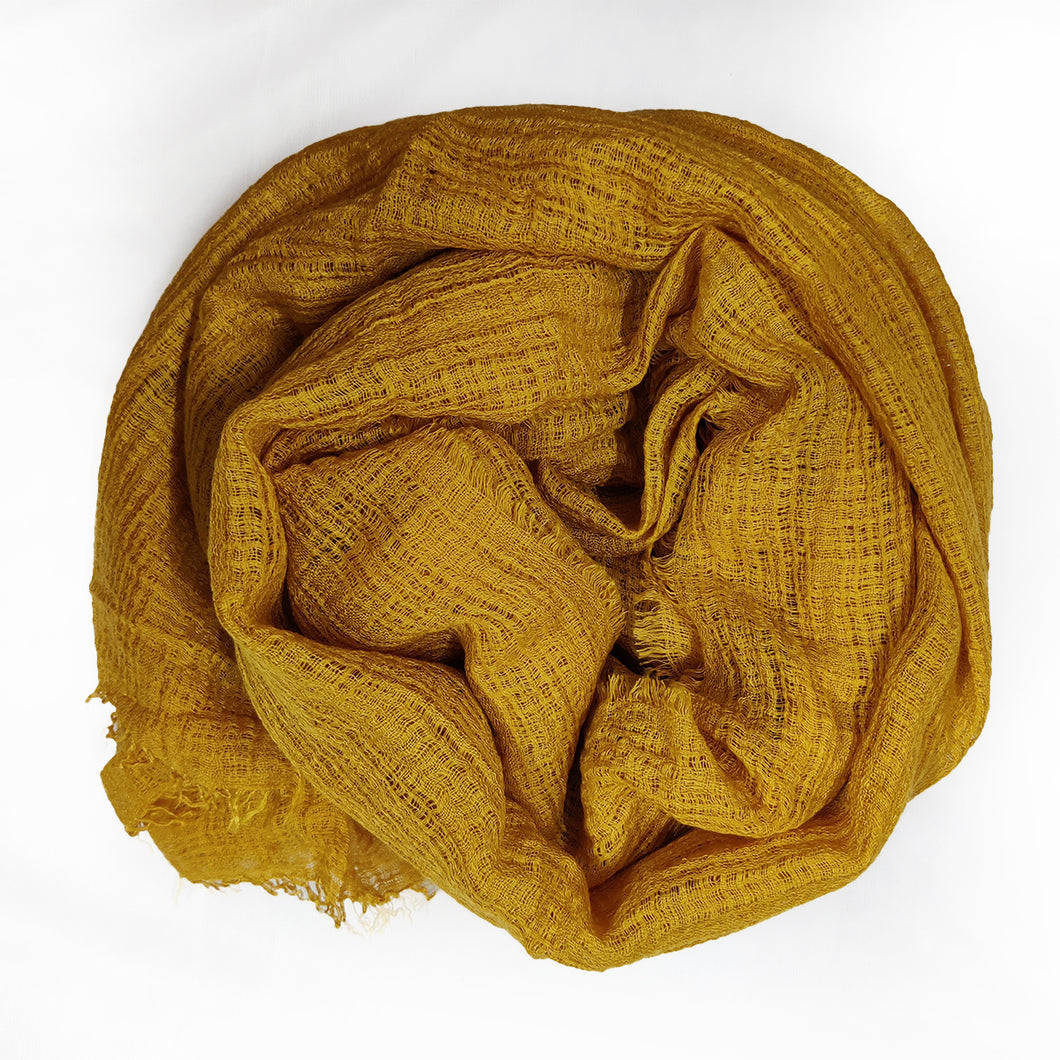 Heavy Crinkle Rusari - Mustard Yellow